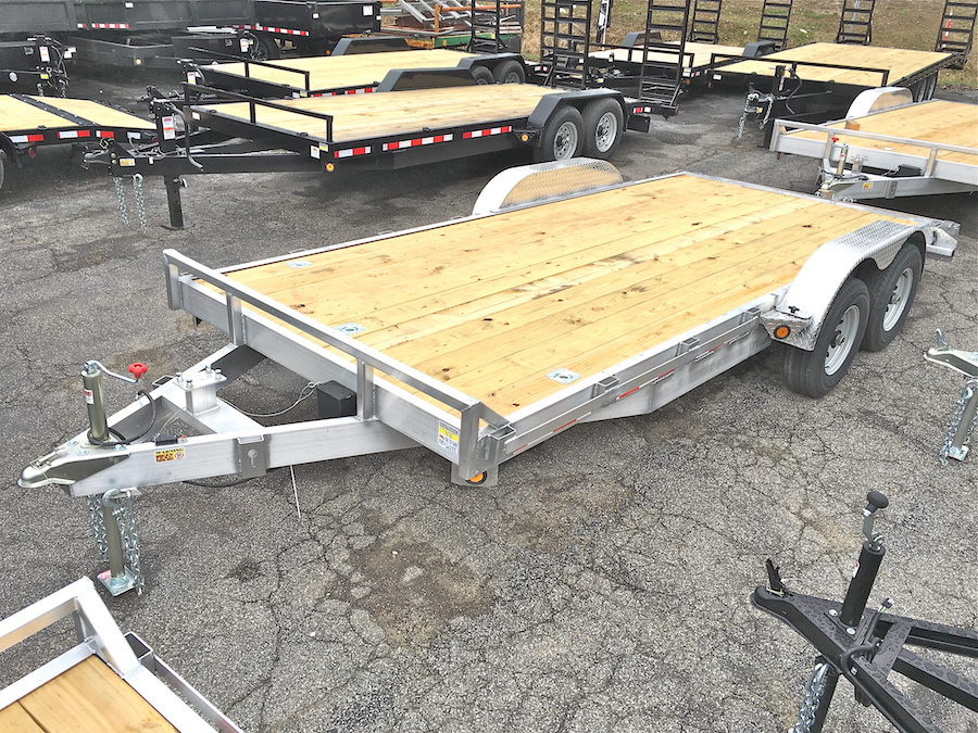 Aluminum Car Hauler Trailer. Aluminum Car Hauler Trailer.